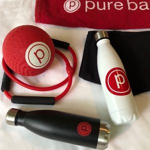 Pure Barre Logo Water Bottle - White